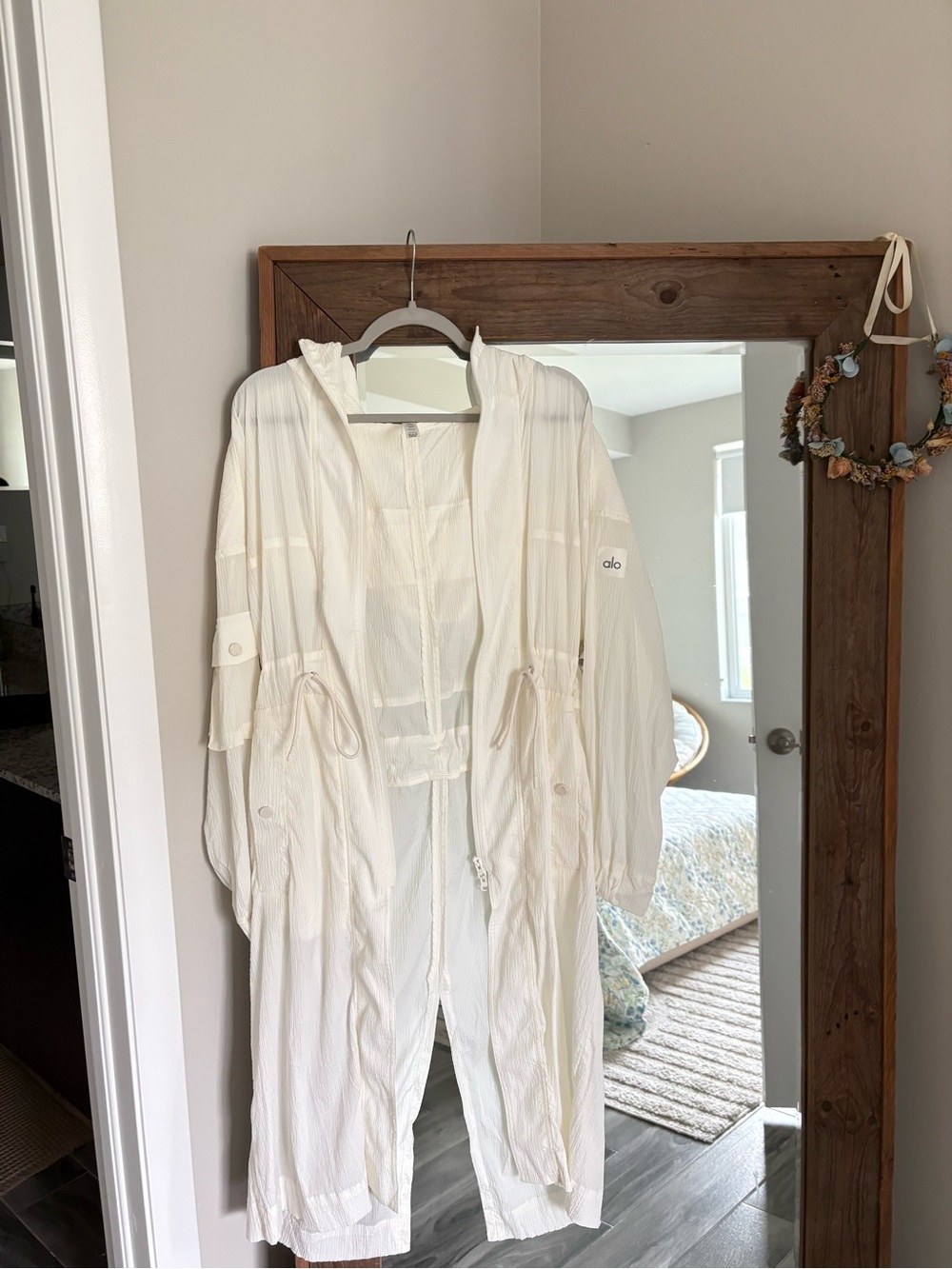 ALO YOGA Summer Nights lightweight coat in ivory!